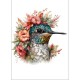 FLORAL BEAUTIES GREETING CARD Hummingbird 7